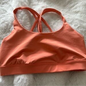 Lululemon Athletica salmon pink Sports Bra